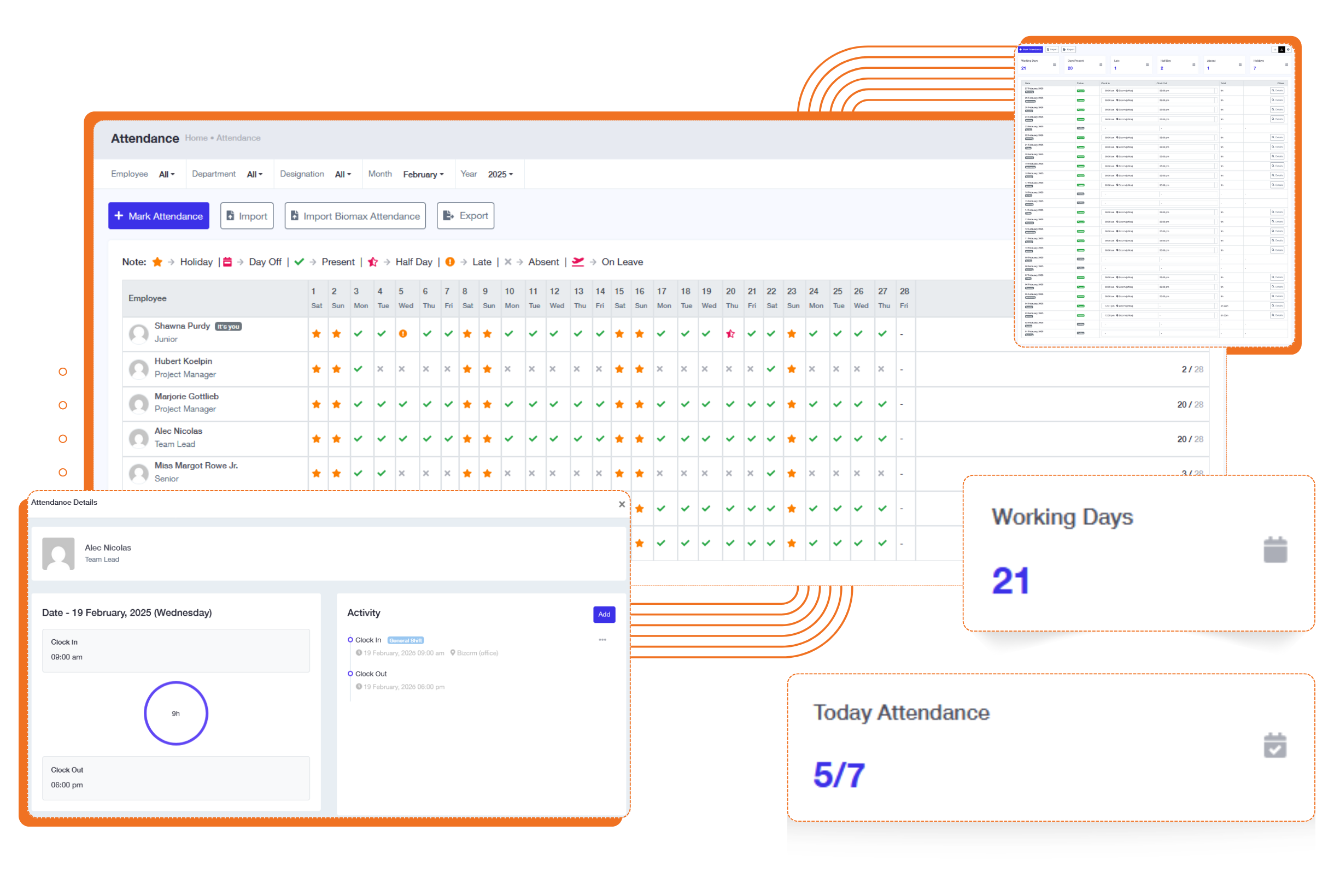 Attendance Management Dashboard